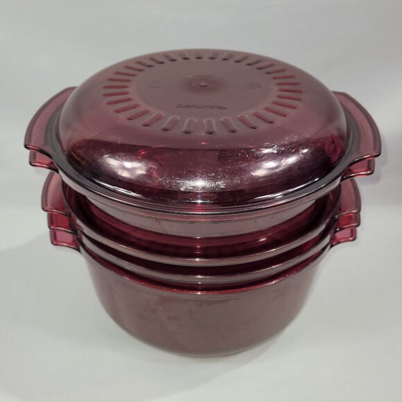 Tupperware Vintage 5 Piece Stack Cooker Microwave Cooking Set - Picture 1 of 2